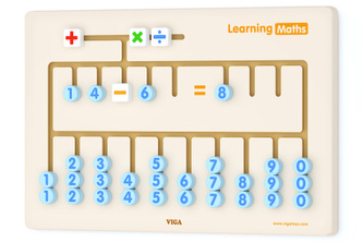Dřevěná nástěnná hra - počítání