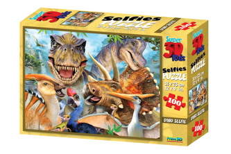 3D Puzzle Dino selfie 100 dílků