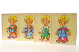 Dřevěné oblékání kluk