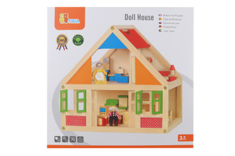 Dřevěný domeček pro panenky