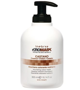 KroMask Chestnut 300ml / výživná maska pro vytvoření barevného efektu / kaštanová