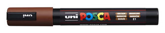 Akrylový popisovač "Posca PC-5M", hnědá, 1,8-2,5 mm, UNI