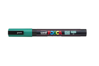 Akrylový popisovač "Posca PC-3M", smaragdová, 0,9-1,3 mm, UNI