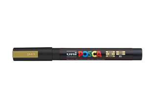 Akrylový popisovač "Posca PC-3M", zlatá, 0,9-1,3 mm, UNI
