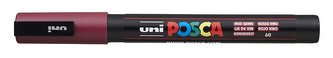 Akrylový popisovač "Posca PC-3M", červené víno, 0,9-1,3 mm, UNI