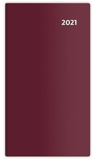 Diář 2021: Torino, čtrnáctidenní, bordó, 85x154