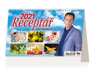 Kalendář 2021 stolní: Receptář, 226x139