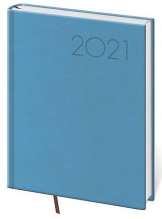 Diář 2021: Print modrá, B6 denní, 120x165