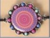 Náramek Mandala oranžová