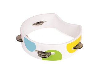 Dřevěná tamburína pro děti Confetti Janod bez bubínku od 2 let