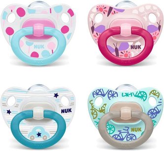 NUK Dudlík silikonový Classic Happy Days V1 (0-6m)