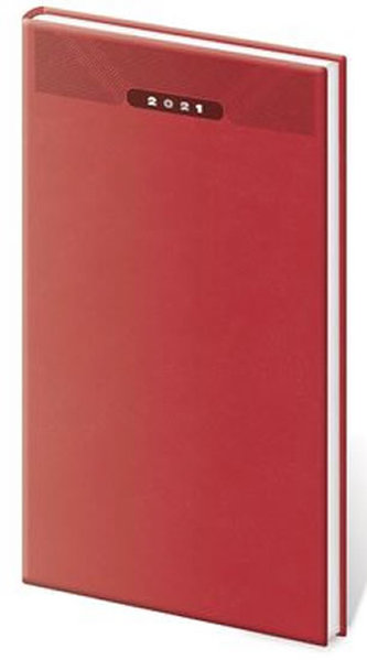 Diář 2021: Print červená, kapesní týdenní, 80x150