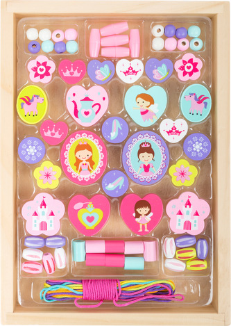 Small Foot Dřevěné korálky princezna