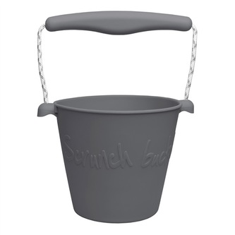 Scrunch silikonový kbelíček šedý