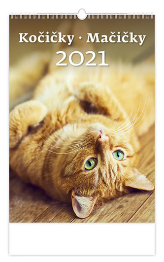Kalendář 2021 nástěnný: Kočičky/Mačičky, 315x450