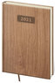 Diář 2021: Wood světle hnědá, A5 denní, 145x205