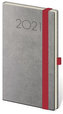 Diář 2021: New Praga šedá, kapesní týdenní, 80x150