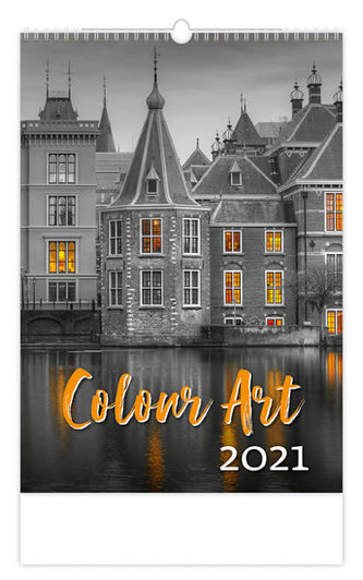 Kalendář 2021 nástěnný: Colour Art, 315x450