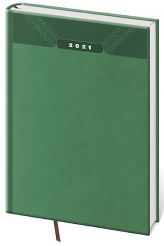 Diář 2021: Print zelená, A5 týdenní, 145x205
