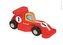 Dřevěné auto Story Racing Formula1 Janod od 1 roku stříbrné nebo červené