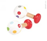Dětská dřevěná rumbagule pro děti Confetti Maracas Janod 1 ks od 1 roku