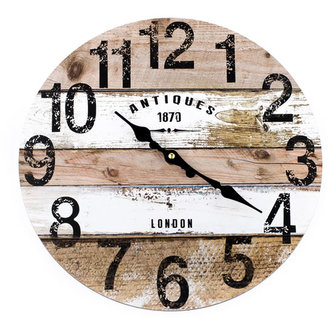 Dřevěné hodiny - London