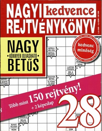Nagyi kedvence rejtvénykönyv
