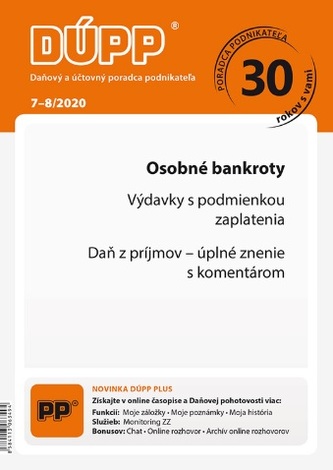 Daňový a účtovný poradca podnikateľa 7-8/2020