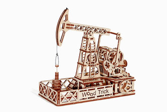 Wood Trick 3D mechanické puzzle - Ropný jeřáb