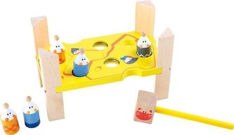 Small Foot Dřevěná zatloukačka kočka a myšky
