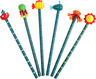 Small Foot Sada dřevěných tužek přátelé a oceán 6ks Small Foot Sada dřevěných tužek přátelé a oceán 6ks