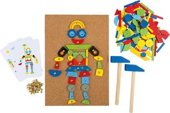 Small Foot Dřevěná kreativní zatloukací hra Small Foot Dřevěná kreativní zatloukací hra