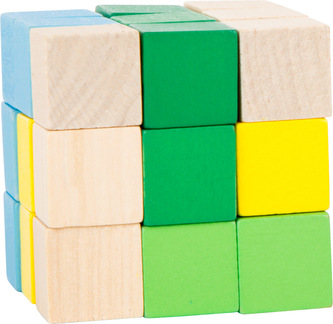 Small Foot Skládací kostka modrozelená