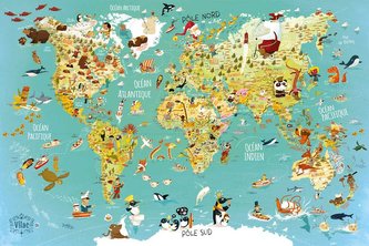 Vilac Puzzle mapa světa 500 dílků