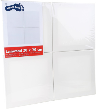 Small Foot Malířské plátno 20x20 4 ks