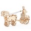 Wooden City 3D mechanické puzzle - Římský vůz