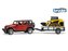Bruder Jeep RUBICON + přepravník BOB CAT