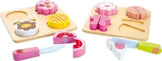 Small Foot Dřevěné hračky sada dortíků na krájení