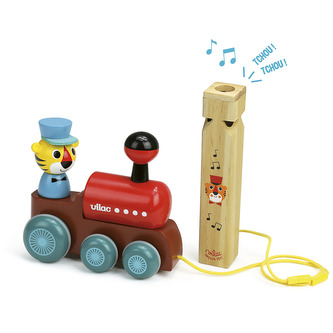 Vilac Tahací mašinka s píšťalkou