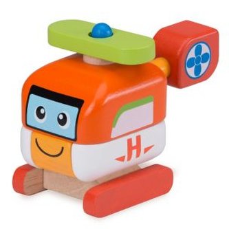 Wonderworld Dřevěná Mini stavebnice helikoptéra Wonderworld Dřevěná Mini stavebnice helikoptéra