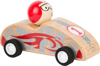 Small Foot Dřevěné auto Pull-back červené