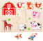 Small Foot  Dřevěné puzzle farma
