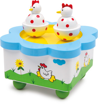 Small Foot Hudební skříňka tančící slepice