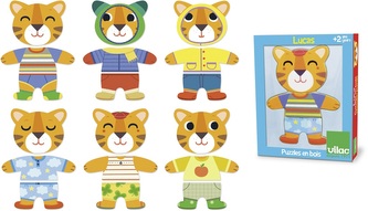 Vilac Dřevěné oblékací puzzle kočička
