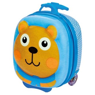 Oops Kufřík s kolečky medvěd