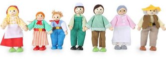 Small Foot Panenky do domečku farmářska rodina 7ks