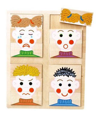 Small Foot Vkládací puzzle obličeje