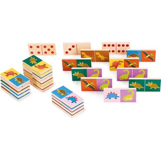 Vilac Dřevěné domino dinosauři