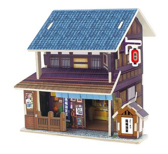 RoboTime Dřevěná skládačka Japonský obchod