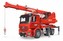 Bruder červený jeřáb MB AROCS